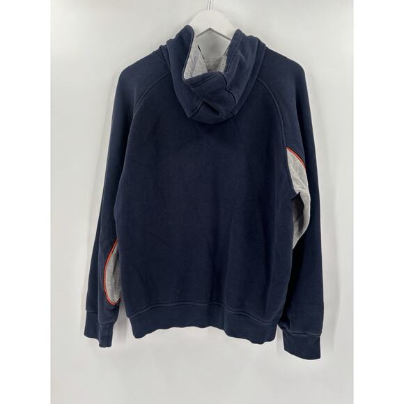 Vintage Starter Hoodie Mens Medium Blue Logo Drawstring Pullover 90s Y2K Cotton - Picture 7 of 15